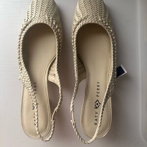 Katy Perry Beige Mule Heels